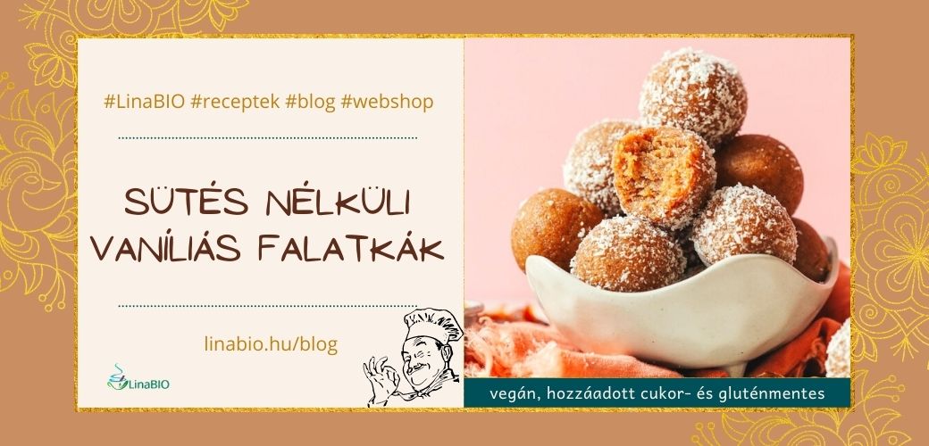 Sütés nélküli vaníliás falatkák Sütés nélküli vaníliás falatkák