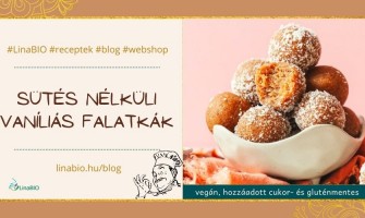 Sütés nélküli vaníliás falatkák