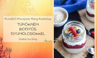 Túrókrém bogyós gyümölcsökkel