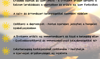 A D-vitamin top 6 szerepe