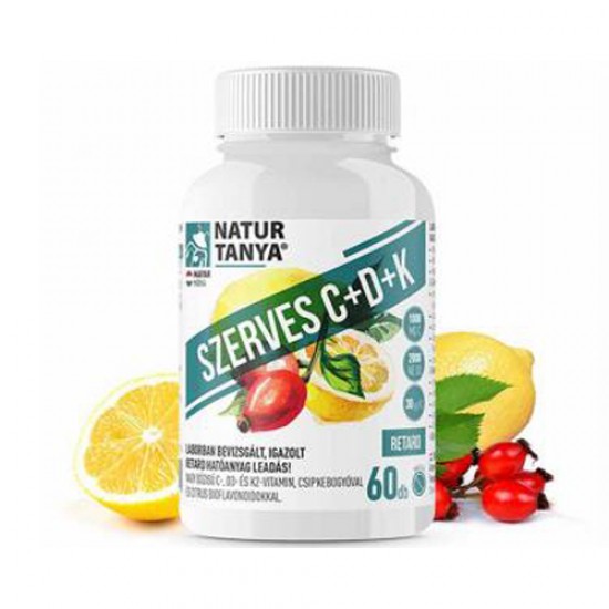 Natur Tanya® Szerves C+D+K Vitamin Tabletta 60 db