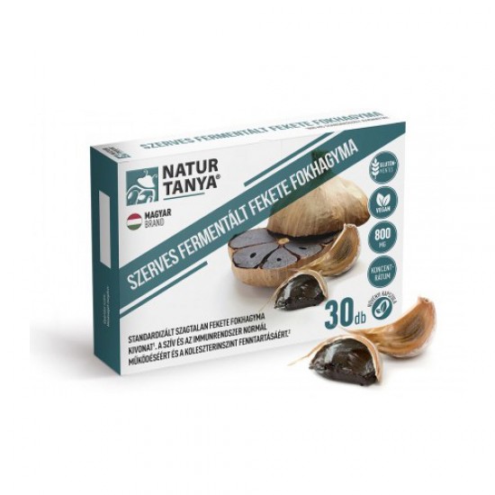 Natur Tanya® Fermentált Fekete Fokhagyma Kapszula 30 db