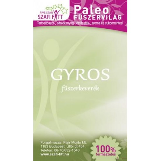 Szafi Reform Paleo Gyros Fűszerkeverék 50 g Szafi Reform Paleo Gyros Fűszerkeverék 50 g