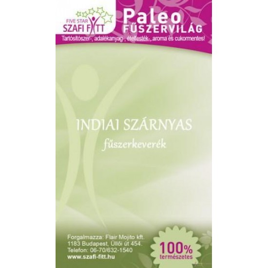 Szafi Reform Paleo Indiai Szárnyas Fűszerkeverék 50 g Szafi Reform Paleo Indiai Szárnyas Fűszerkeverék 50 g