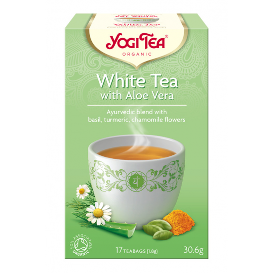 Yogi Tea Bio Fehér Tea Aloe Vera 17 filter