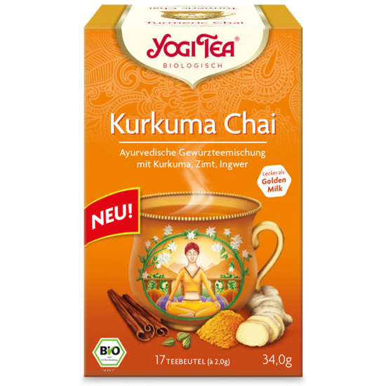 Yogi Tea Bio Kurkumás Chai Tea 17 filter Yogi Tea Bio Kurkumás Chai Tea 17 filter