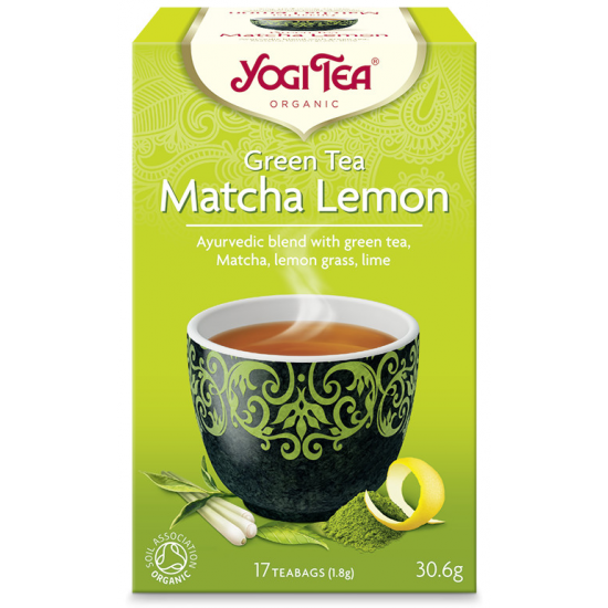Yogi Tea Bio Zöld Tea Matcha Citrom 17 filter